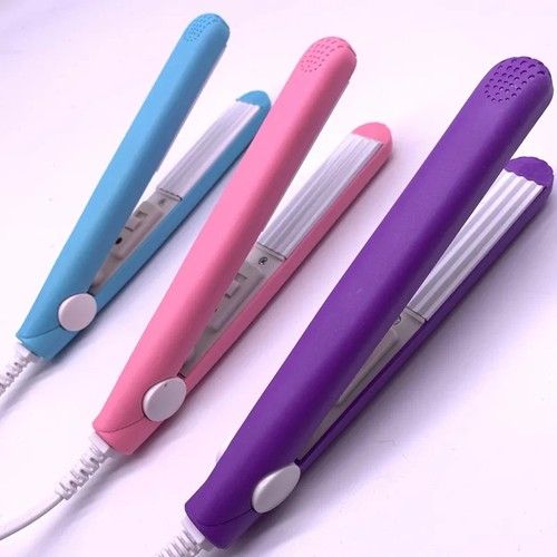 Mini hair crimper pink curling - hair,