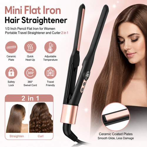 Mini hair straightener 1 - in,