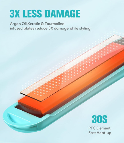 Mini hair straightener - hair,